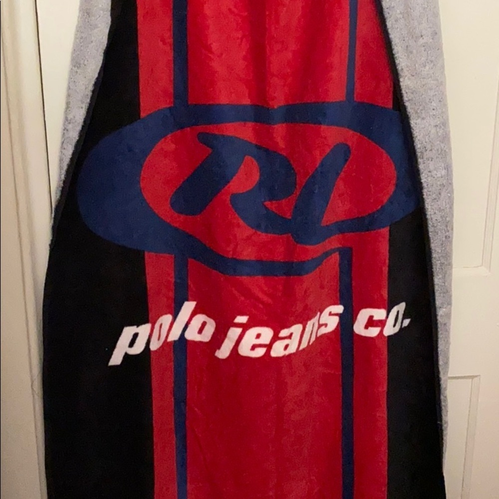 Polo Jeans black and red beach towel